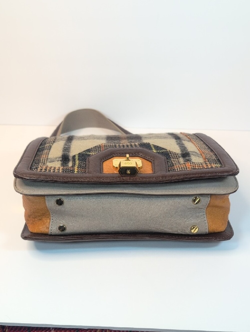 Tory Burch Plaid Bond Shoulder Bag - Picture 4 of 14